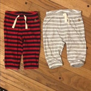 GAP size 6-12 month stripped pants